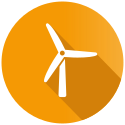 Wind power icon